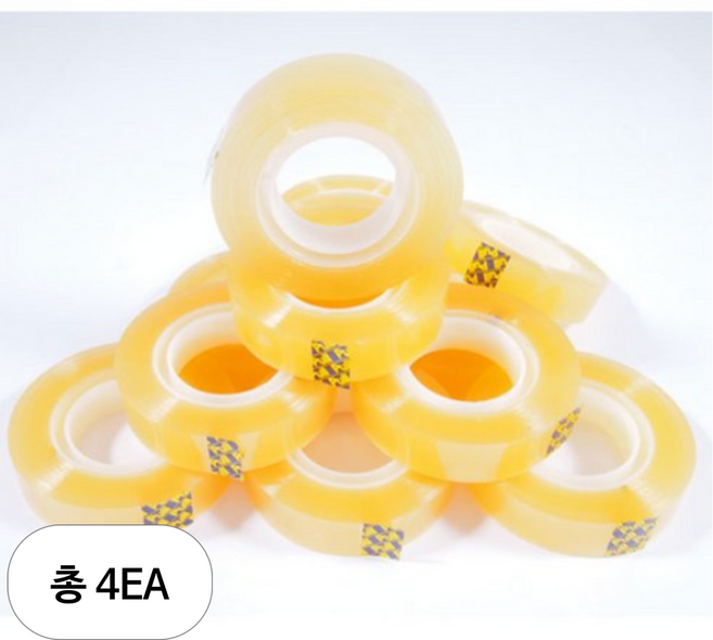 스칼라 골드테이프 리필 밸류팩 G1230R12, 혼합색상, 4개