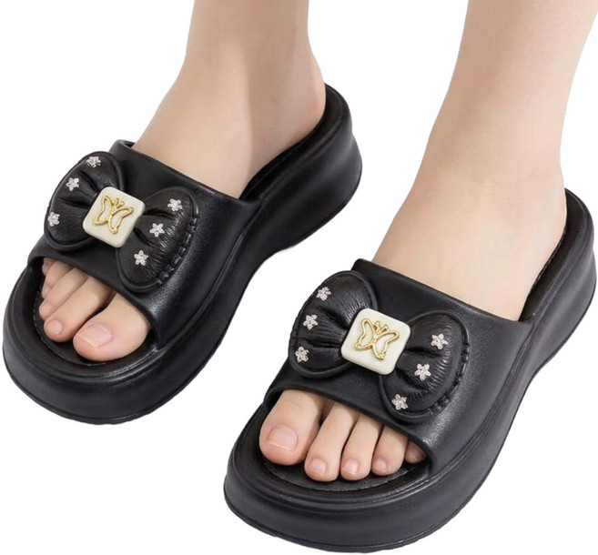 프로텍트유 여성 나비 통굽 슬리퍼