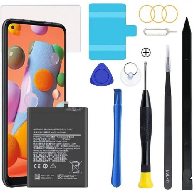 갤럭시 S21 배터리 삼성 교체용 전문 수리 도구 키트 포함, Galaxy A11