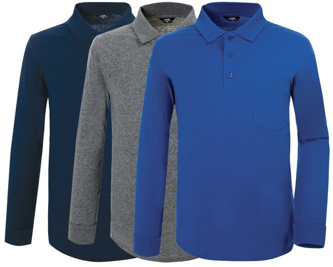 [TBUC] MT-1211 30수 콤마면 긴팔티 카라티 면티 면긴팔티 작업복티셔츠 작업복티 작업복 근무복 워크웨어