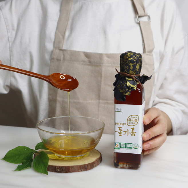 순한밥상 아주 귀한 국산 유기농 100% 저온압착 아기 참기름 유아 어린이 선물 답례품, 순한밥상 국산 유기농 들기름 100%, 1개, 180ml