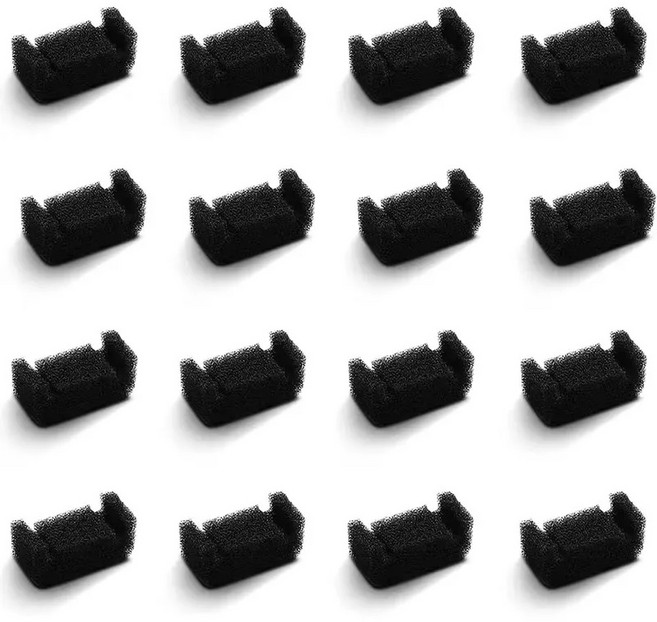 12 16Pcs 애완 동물 분수 필터 85oz 5L 고양이 교체 면화에 거품 디스펜서 스폰지 호환, 16pcs filter sponge