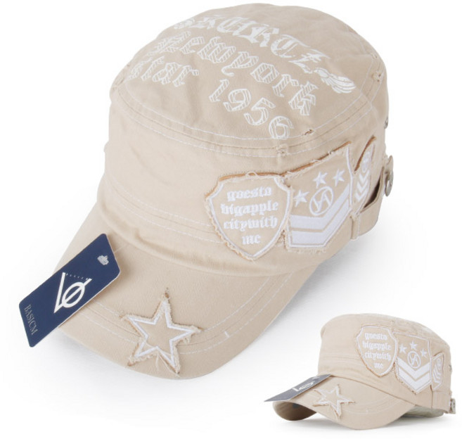 베이직엠 밀리터리모 남성 여성 군모 챙 스타 헤드나염