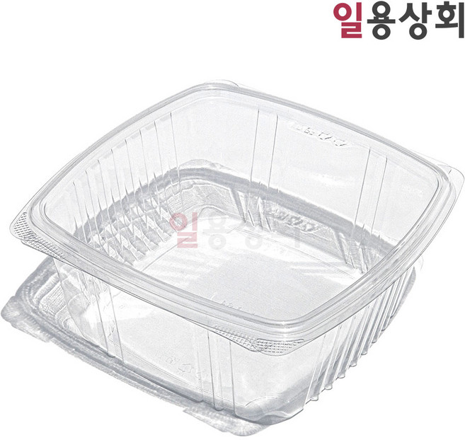 [일용상회]사각 반찬 샐러드용기 SL-L64 분리형 투명 200세트 과일 델리, 200개, 1세트