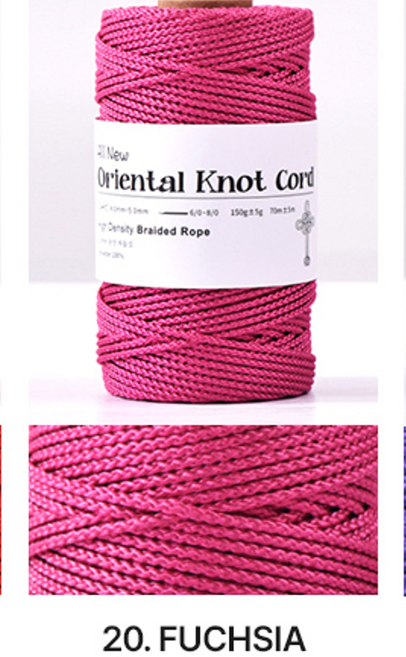 2.0mm 70m 전통매듭실 꼰세사 매듭끈 매듭팔찌 전통공예, 1개, No.20