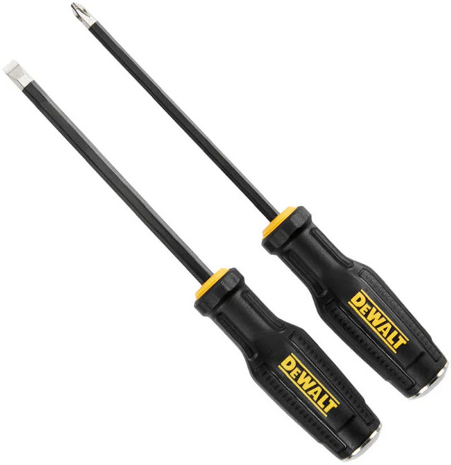 디월트 타격 드라이버 십자 일자 2PC 세트 DWHT65100 자석팁 육각타입 십자드라이버 일자드라이버, 1개