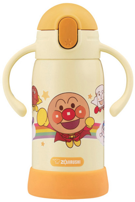 ZOJIRUSHI 象印 雙把手吸管型不鏽鋼兒童保冷瓶 SQ-DB30A, 1個, 320ml, 麵包超人