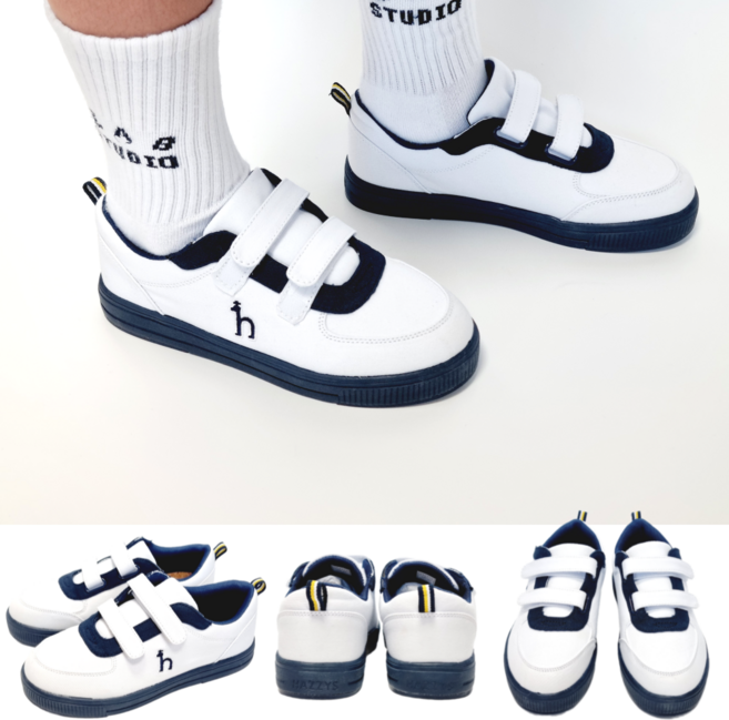 헤지스키즈 벨크로 운동화 네이비 찍찍이 편한 신발 선물 어린이 유치원 초등학생 주니어 아동 남아 여아 공용