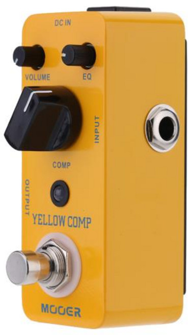 무어 옐로우 콤프 광학 컴프레서 이펙트 페달 일렉트릭 기타용 미니 풀 메탈 쉘 트루 바이패스 액세서리, 한개옵션0, 1개