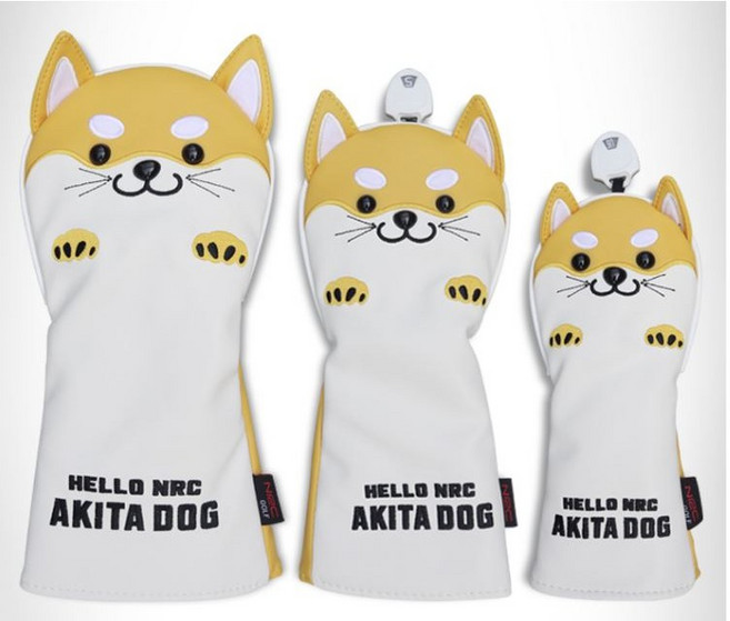 시바 골프채 헤드커버 세트, 드라이버용 + 페어웨이우드용 + 유틸리티용, 1세트