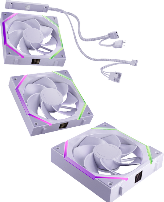 ASIAHORSE NYOTA PRO ARGB 모듈팬, 3개, 화이트, NYOTA PRO 리버스