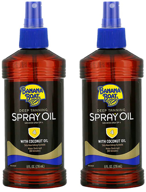 Banana Boat 바나나보트 딥 태닝 오일 스프레이 SPF 4 236ml 2개