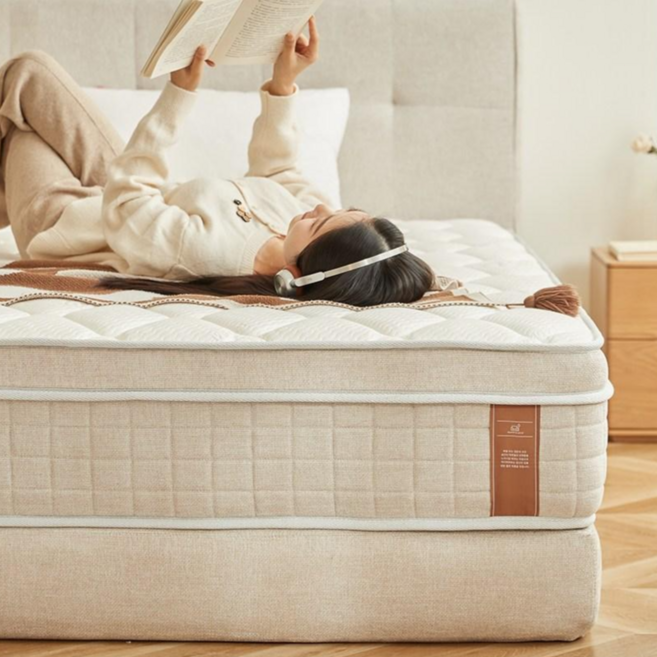 하이피러브 호텔식 하이프로파일 프리미엄 매트리스 독립스프링 기사방문 무료설치, 중간 단단함, 25cm