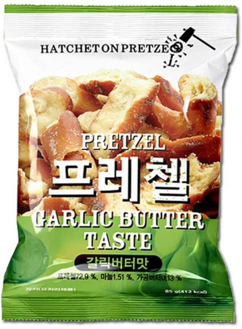 프레첼 갈릭버터맛, 85g, 1개