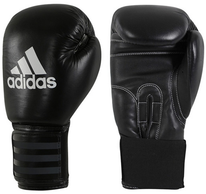아디다스 퍼포머 복싱 글러브 블랙 합성피혁 천연가죽, 1개