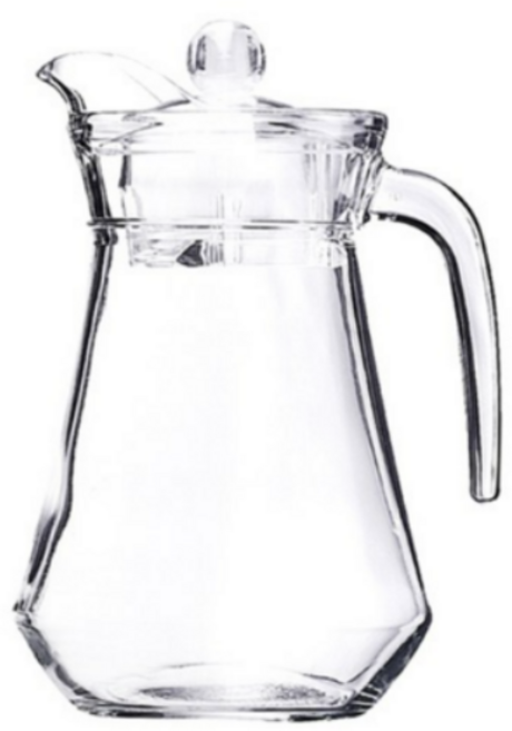 루미낙 아크저그 유리 물병, 저그 물병 (투명), 1L, 6개