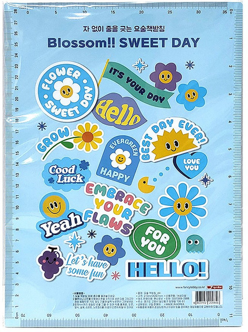 팬시로비 800 자 없이 줄을 긋는 요술 책받침 1봉10입 랜덤