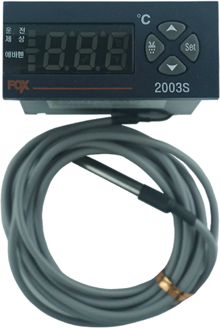 코노텍 FOX-2003S 디지털온도조절기 온도센서 냉동 냉장 온도제어기 컨트롤러, 1개