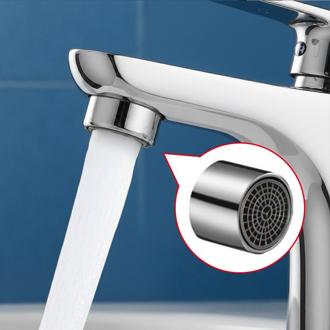 세면대 워터탭 수전 교체 수도꼭지 부품 부속 토수구 절수탭 버블 포말기, 1개