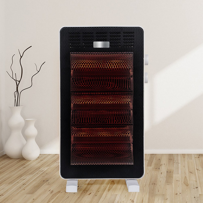 석영관 전기히터 저전력 무소음 전기 난로 가정용 사무실 욕실 화장실 초절전 난방기 _ 2024년형 신상품, 3단 석영관 전기히터