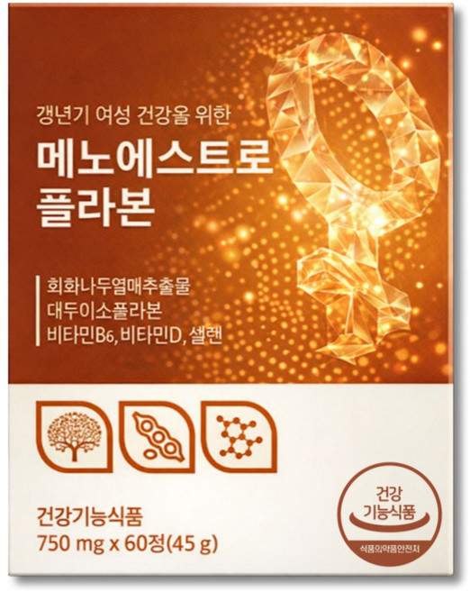 여성 갱년기 건강 회화나무 추출물 영양제 대두이소플라본 여성호르몬 / 이알하나 err731 증정, 1박스, 88정