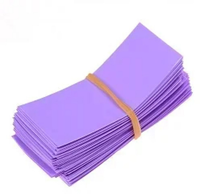 100 200 500PCS AA 배터리 PVC 수축 보호 절연 필름 슬리브 케이블 와이어 튜브 23MM 53MM 케이스 길이, rple