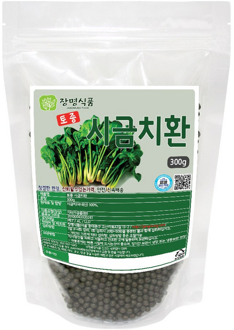 [장명식품] 시금치환 국내산, 1개