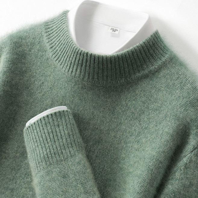 메인워크 남성 반폴라 니트 티셔츠 긴팔 가을 겨울 도톰 비즈니스 캐주얼 데일리 스판 베이직 간절기 오버핏 이너 티