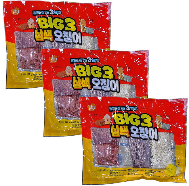 바른홀푸드 삼색오징어, 3개, 300g