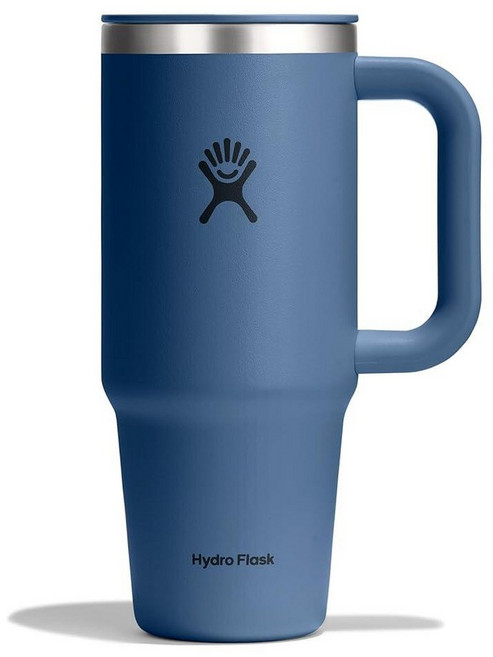 Hydro Flask 커피 여행용 텀블러 머그 - 단열 스테인리스 스틸 누출 방지 핫 & 아이스 커피 컵 680.4g(24온스) 비치플럼 퍼플, HARBOR BLUE
