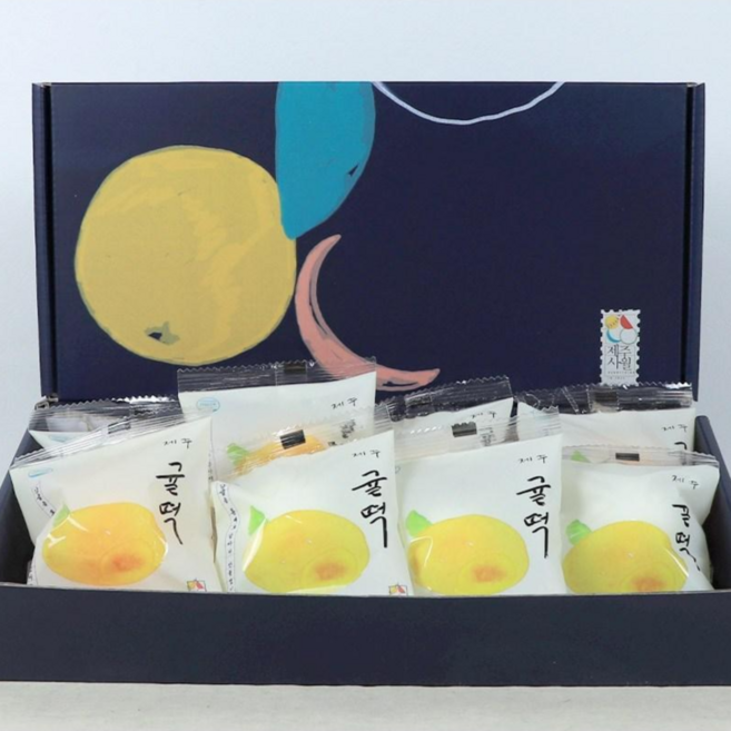 제주사월 귤떡 오메기떡 8개입 (냉동) 선물세트 기념품, 480g, 1개