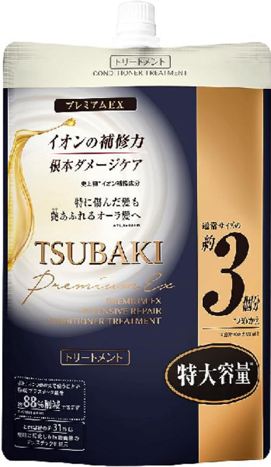 TSUBAKI 츠바키 프리미엄 EX 인텐시브 리페어 트리트먼트 리필 1000mL, 1개, 1L