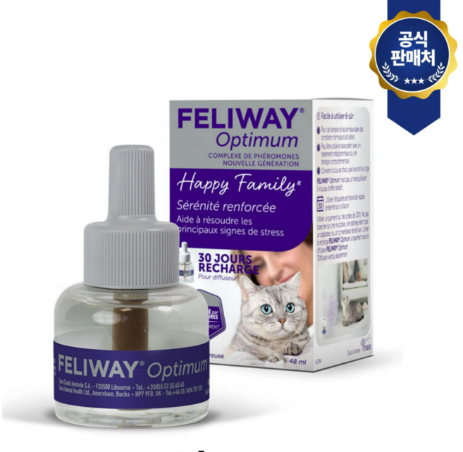 [정품] 펠리웨이 옵티멈 고양이스트레스완화 리필, 1개
