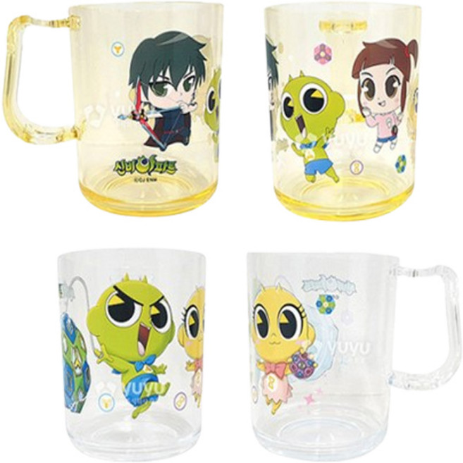 어린이집 양치컵 유아 유치원 초등학교 초등학생 투명 손잡이 욕실 화장실 세면대 신비아파트, 노랑