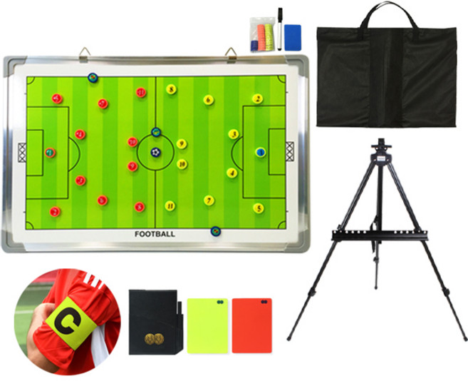 윤이즈 축구작전판 60cm X 40cm / 거치대선택 휴대용 풋살 축구판 전술판 지휘판, 02_윤이즈 60*40 작전판+가방+거치대+추가증정, 1개