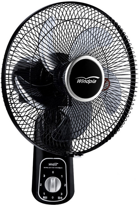 33cm 블랙 벽걸이 선풍기, 33cmS벽걸이선풍기