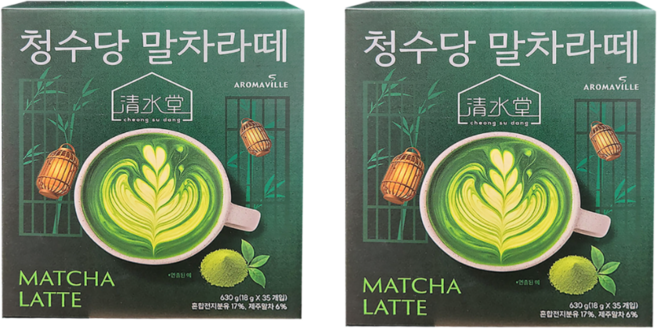 청수당 말차라떼, 18g, 70개입, 1개