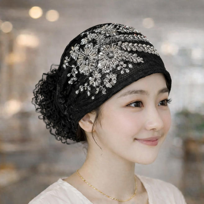 SODAM 린 두건비니 망사모자 주방비니 모자