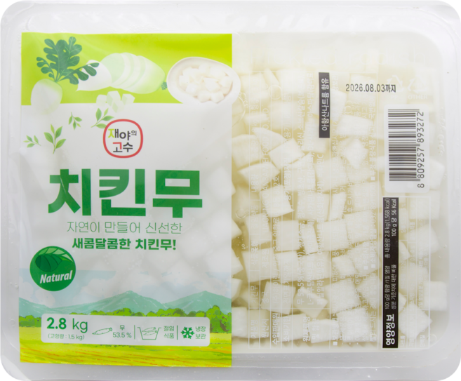 아트푸드 치킨무, 2.8kg, 1개