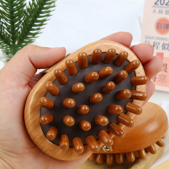 툴이모니 마시지빗 통증완화 괄사 두피마사지, 옵션2, 1개