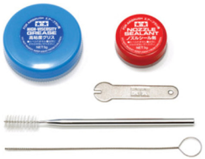 (74548) 타미야 스프레이워크 에어브러시 클리닝 세트, 1개