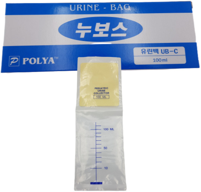 유린콜렉터 남아용 여아용 누보스 루틱스 소변주머니 유린백 100ML, 1개, 1개