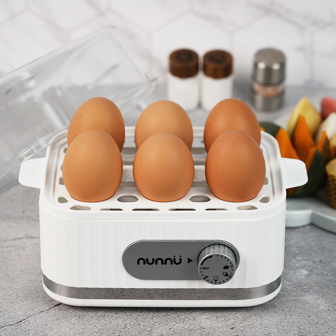 자동 반숙 계란찜기 만능 에그쿠커 야채 호빵 만두 찜기, 타이머 계란찜기