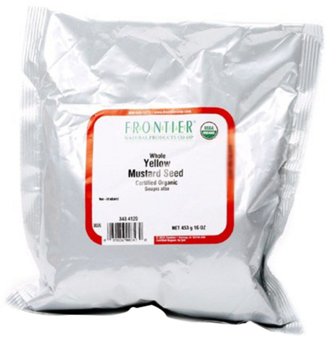 프론티어내츄럴 홀 옐로우 머스터드 씨드, 453g, 1개