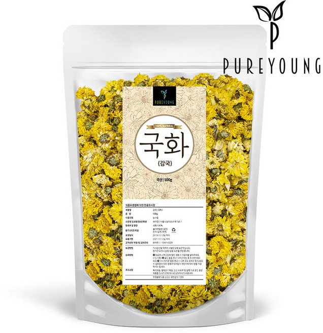 퓨어영 국산 국화차 100g 국화꽃 차, 1개입, 1개