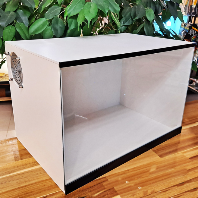 포맥스 사육장 45x30x30 파충류 도마뱀 레오파드게코 크레스티드게코 스네이크 사육장, 검정색, 1개