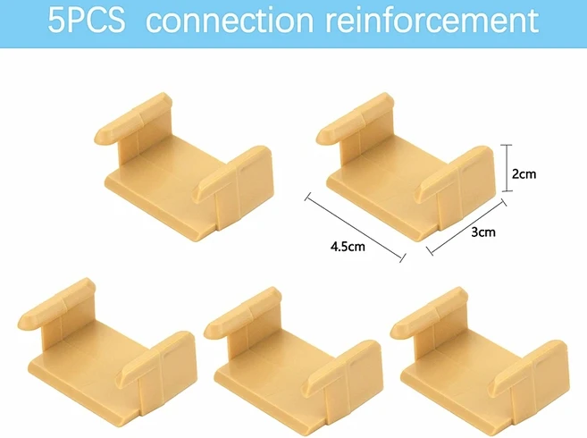 나무 철도 연결 헤드 액세서리 해결사 기차 트랙 홀더 맞는 Brio 나무 트랙 어린이를위한 교육 크리 에이, 06 Fixer Khaki 5pcs