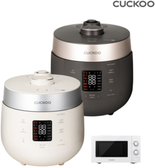 쿠쿠 트윈프레셔 압력밥솥 6인용 패키지 세트, 아이보리, CRP-ST069FGI/FGB