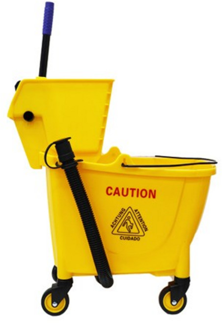 마포걸레 탈수기 배수호스형, 1개, 옐로우