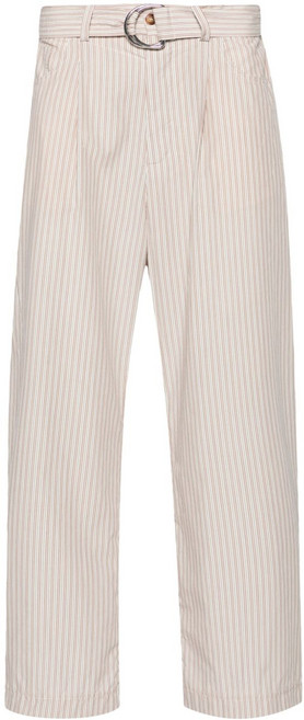 나누슈카 페르 핀스트라이프 벨트 팬츠